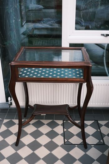 Vintage French Rococo Style Bijouterie / Glazed Vitrine Table