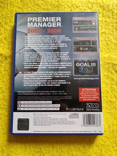 Premier Manager 2005 2006 PlayStation 2 ps2 games Original