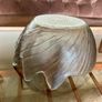 Vintage Wedgwood Dartington Lead Crystal Glass Wave Large Salad Or Fruit Table Bowl 1980s Image 7