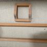 Olive wood Towel rail and toilet roll holder Image 2