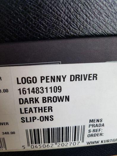 Prada safiano leather slip-ons