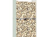 Firewood Rack White 80x35x160 cm Glass