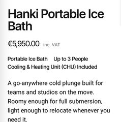 Avanto ice baths and chillers