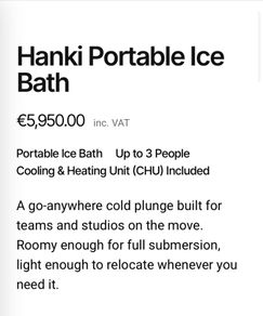 Avanto ice baths and chillers