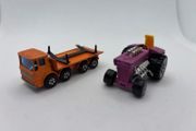 Vintage Matchbox Super Fast Mod Tractor and Pipe truck