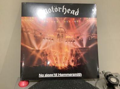 Motorhead  no Sleep till Hammersmith  pressed in England  on Bronze Lable in Mint Condition