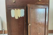 Vintage wooden tallboy cabinet