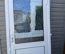 aluminium double glazed door and frame