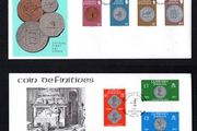 1979-81 Guernsey 1/2p - UK5 Coins Definitive Stamps Set First Day Cover (FDC)
