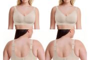 Brand New SHEKINI Seamless Bra No Underwire Bralette Soft V-Neck Sleep Bra