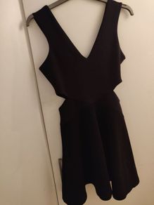 Topshop black cut out dress