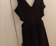Topshop black cut out dress
