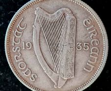 Ireland 1935 Silver Florin Coin