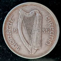 Ireland 1935 Silver Florin Coin