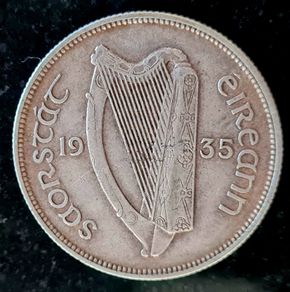 Ireland 1935 Silver Florin Coin