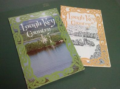 Lough Key Country Roscommon Ireland Irish local history Folding map