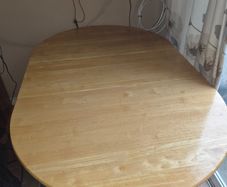 Solid Light Wood Foldable Table
