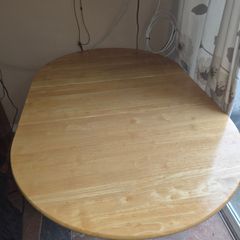 Solid Light Wood Foldable Table