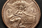 1 Avdp Oz Copper Remember the Alamo Round