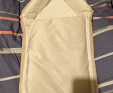 Soft Plush Baby Swaddle Nest  Newborn Sleeping Envelope Pod Beige