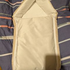 Soft Plush Baby Swaddle Nest  Newborn Sleeping Envelope Pod Beige
