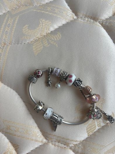 Pandora Silver Womens Bracelet with 13 charms