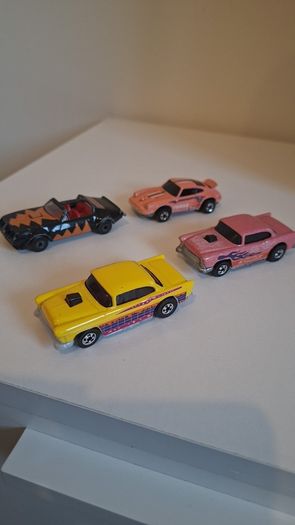 Vintage 1970's Mattel Hot Wheels Cars x4
