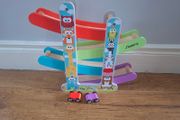 J'adore Wooden Animal Race Track and Cars Playset