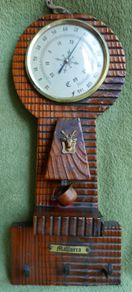 Vintage Handmade thermometer for wall mounting