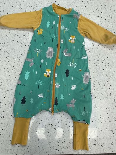 Slumbersac sleeping bag with feet