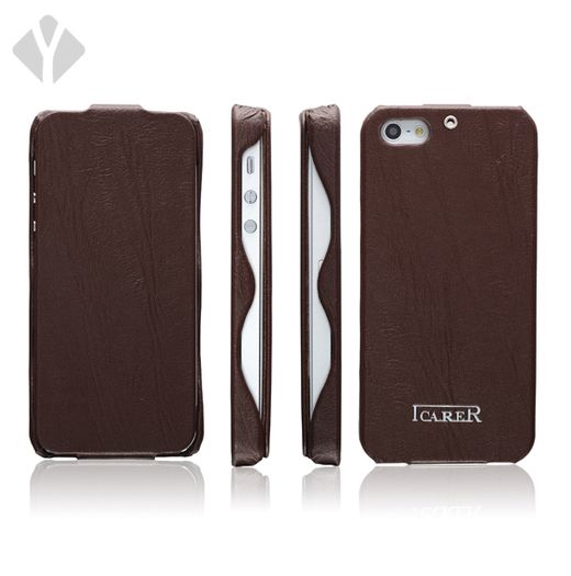 iPhone 5/5s/5se Wood Texture Leather Cases