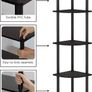 5 shelf Toolless Shelves, Wood, Espresso/Black (FREE POSTAGE) Image 7