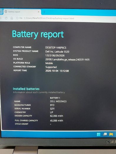 Dell Latitude 5520 | i5-1145G7 | 8GB RAM | 256GB NVMe SSD | Windows 11 Pro