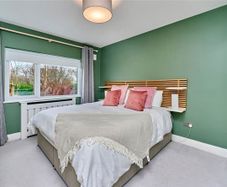 Headboard with built in shelves