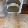 Calligaris leather stool Image 2