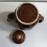 Lovely Newish Version of the Brown Betty Style Teapot, Hexagonal in Shape, Un-Marked on the Base, Holds One Litre/ 1.75 Pints Image 7