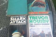 4 shark books, Helm 1st ed signed. V rare, D18 post 7e