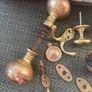 Vintage Brass Door Knobs, Door Stopper, Door and Blind Hook  Key Hoke cover - Misc Bundle Image 3