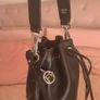 Fendi Mon Tresor Mini Black Leather & Velvet FF Motif Bucket Bag Image 5