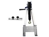 Attachable bracket made of stainless steel 1.4301 incl. hand rope winch