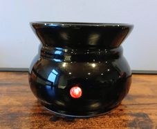 Hosley Glossy Black Ceramic Electric Wax Melt Burner