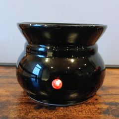 Hosley Glossy Black Ceramic Electric Wax Melt Burner