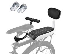 Bicycle seat for rear bike rack