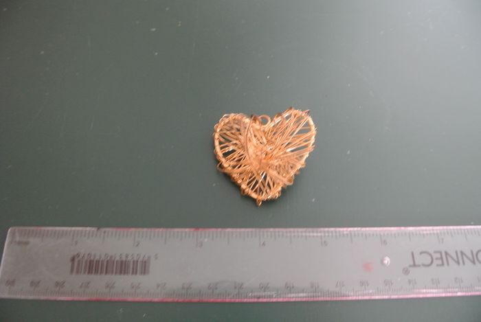 Heart Shaped Broach - Handmade & a One-Off Creation