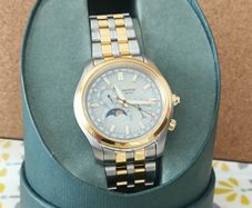 Citizen Eco-Drive Moon Phase Calibre 8651 WR 100 Never Worn Two Tone Bracelet Watch