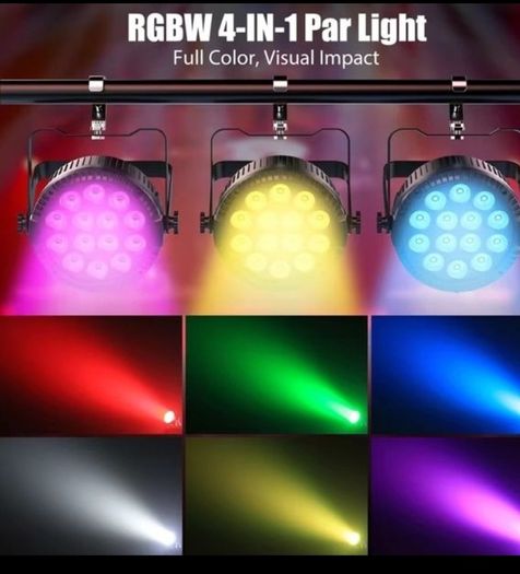 14 LED RGBW par light. Excellent illumination from these LED par lights.