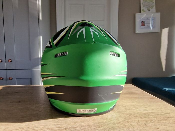 MX helmet full face green size Youth XL