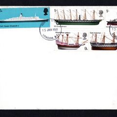 1969 Great Britain Ships Commemorative Stamps Addressed First Day Cover (FDC)