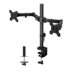 Dual monitor desk mount