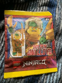 LEGO Ninjago Lloyd Golden Oni Minifigure with Staff Weapon